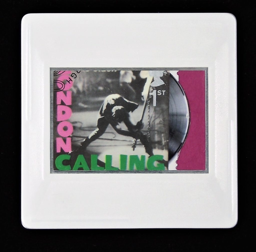 London Calling album cover brooch - The Clash