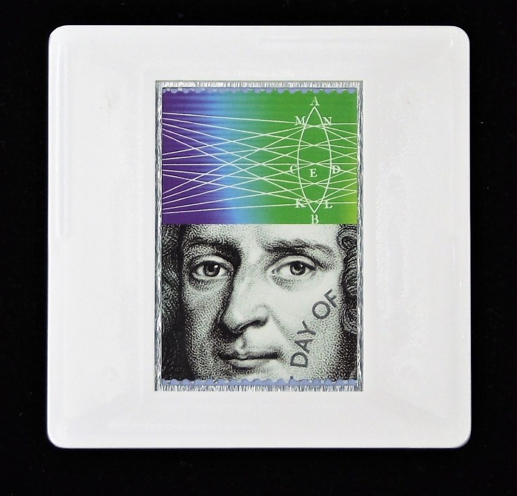 Sir Isaac Newton science brooch - Royal Society Scientist badge