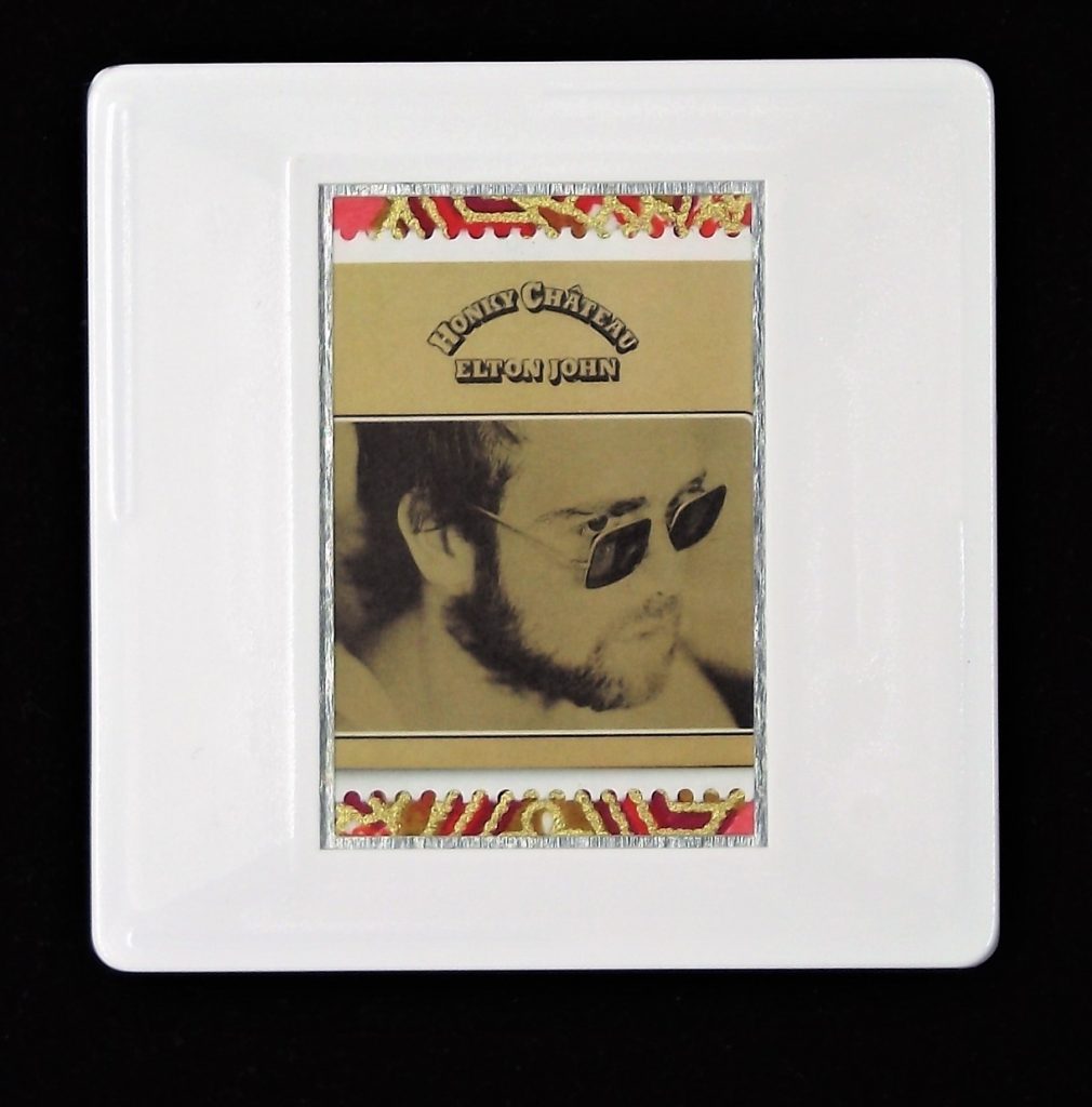 Elton John Honky Château album cover brooch