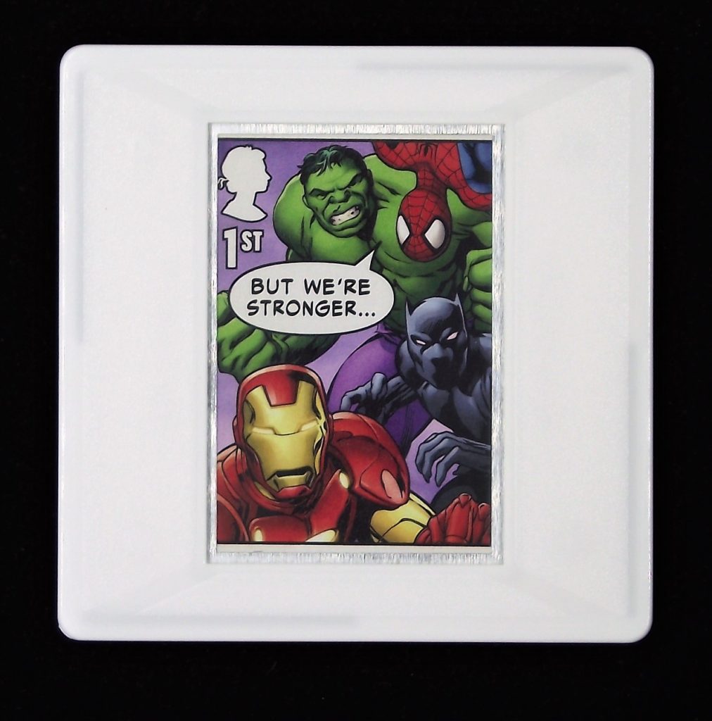 Marvel Comics - Hulk, Iron Man, Spider-man and Black Panther - But We're stronger brooch
